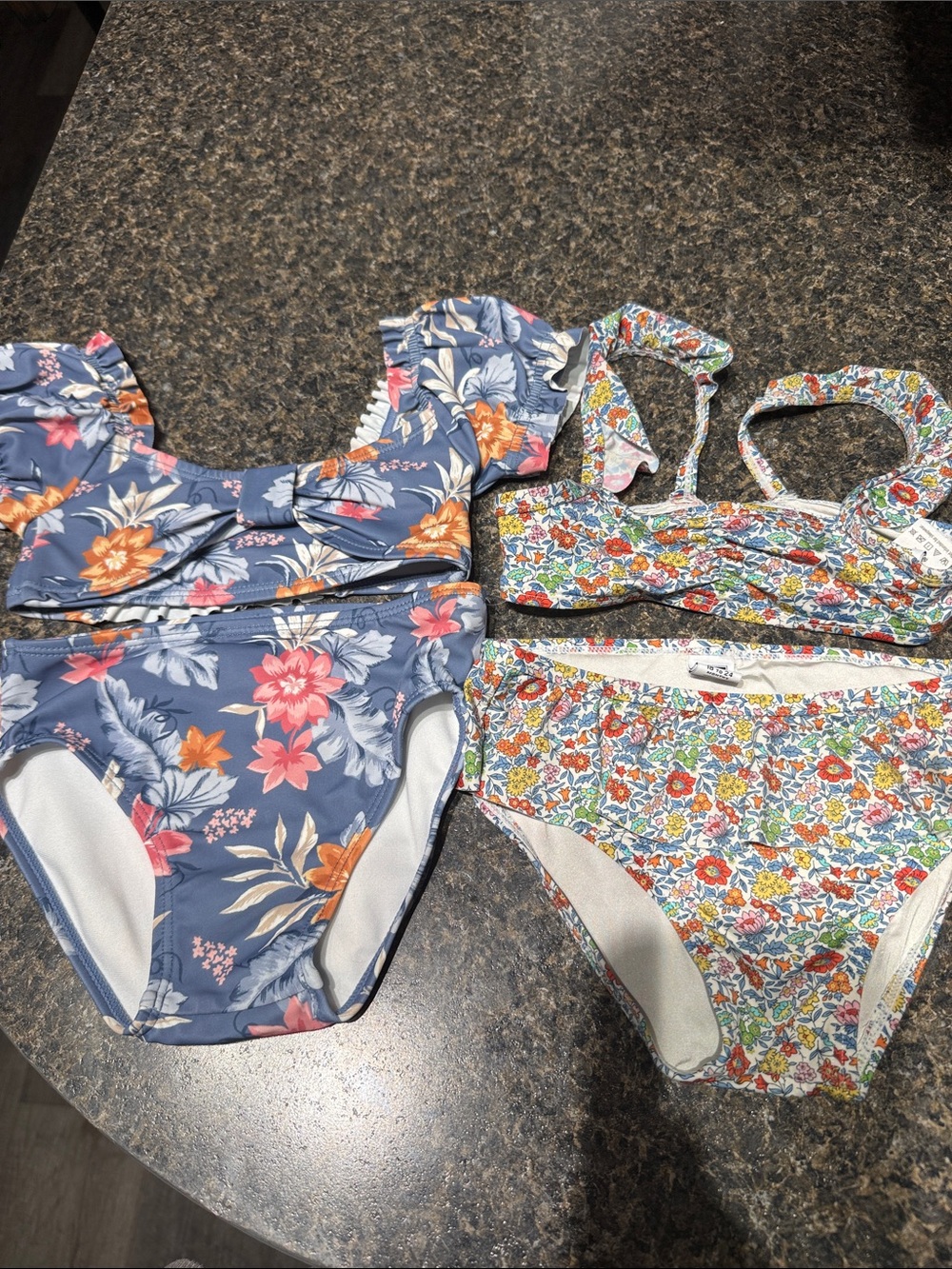 2 Janie and Jack 18-24m Floral Two-Piece Bathing suits